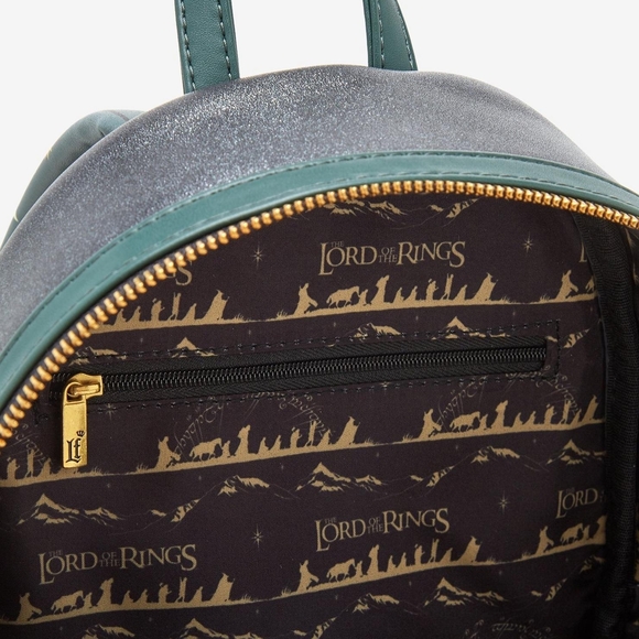 NEW! Loungefly The Lord of the Rings Doors of Durin GID Mini Backpack + Wallet - Picture 12 of 12